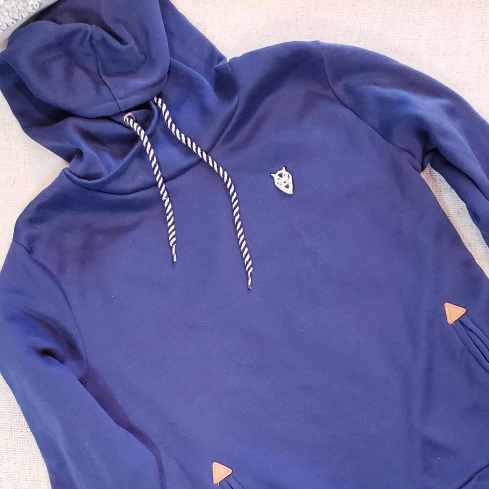 Adorable Blue Hoodie by Leal Style - Picture 6 of 7